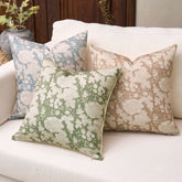Venosa Abstract Neutral Organic Design Block Print Pillow Cover